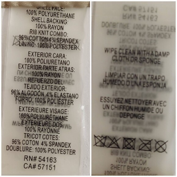 Calvin Klein Women's Polyurethane Jacket Size Medium - Picture 10 of 11